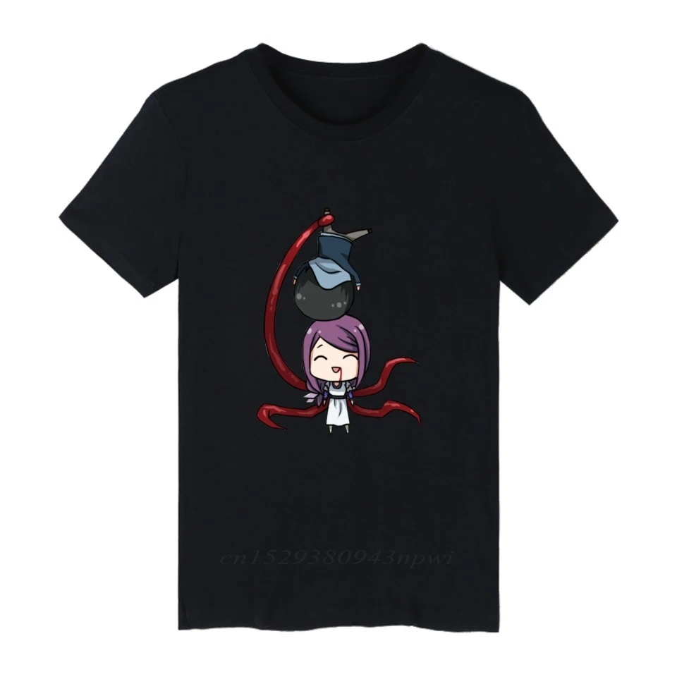 Длинная Мужская футболка Токийский Гуль с аниме канеки Кен черные футболки