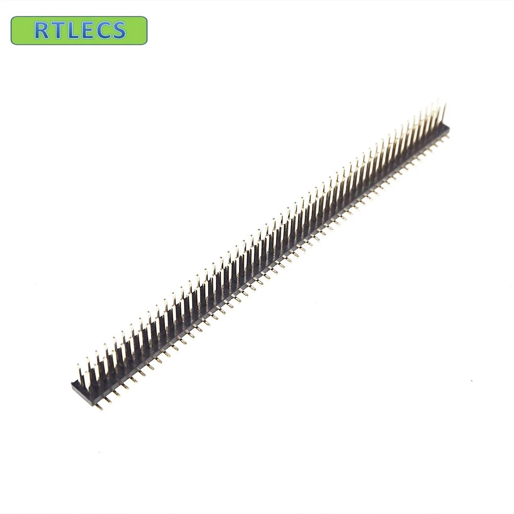 Штекерный разъем 1000 мм 2x50 P 100 шт. 1 27 двухрядный прямой PCB SMT штекерные разъемы