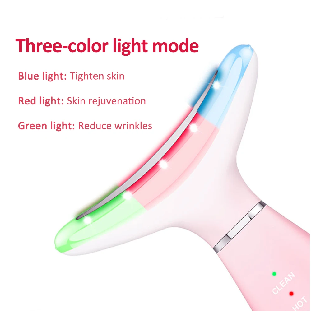 Средство для удаления морщин на шее светодиодный Фотон терапия шеи массажер