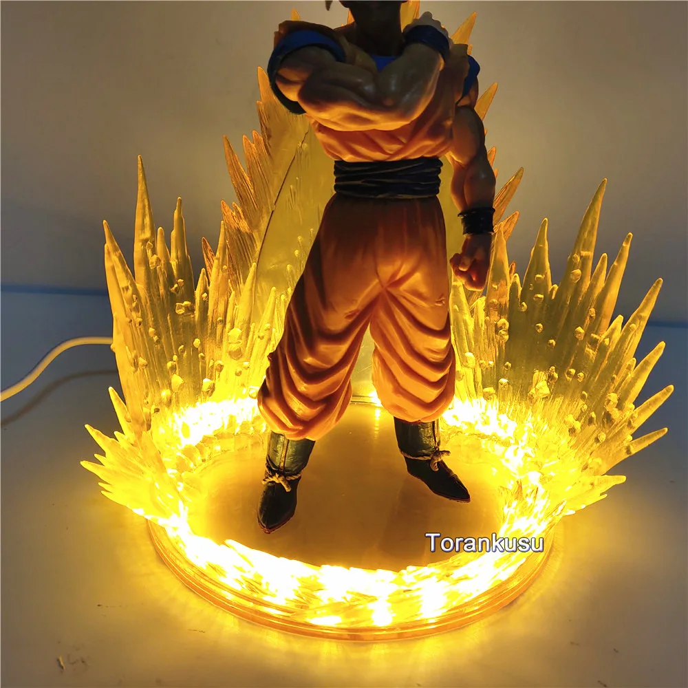 3D фигурки из аниме Dragon Ball Z Сон Гоку Супер сайян #57 светодиодный комплект