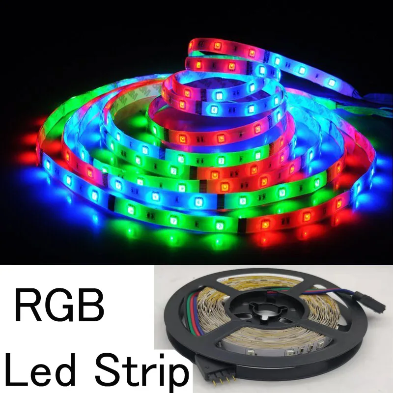 Светодиодные полосы 2835 SMD DC 12V 300Led/5 M 4/3/2/1 м водонепроницаемый гибкие светодиодные ленты лампы Тира светодиодная ФИТА светодиодный 5050 rgb ambilight линию usb в полоску - Испускаемый цвет: RGB