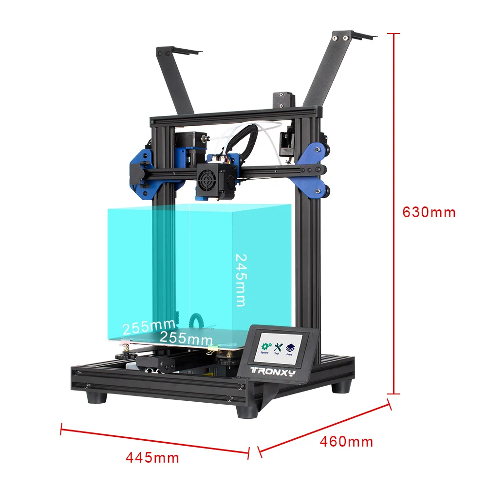 Verkauf 2 In1Out Extruder Dual Farben Kopf 3D Drucker Kit Lebenslauf Druck Nach Dem Ausschalten Mit Super Silent & Hohe Genauigkeit XY-2 PRO 2E