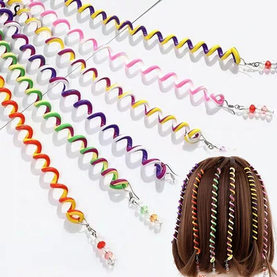 

6pcs/lot Colorful Headband Cute Girls Hair band Crystal Long Elastic Rainbow Color Headwear Women Hair Accessories