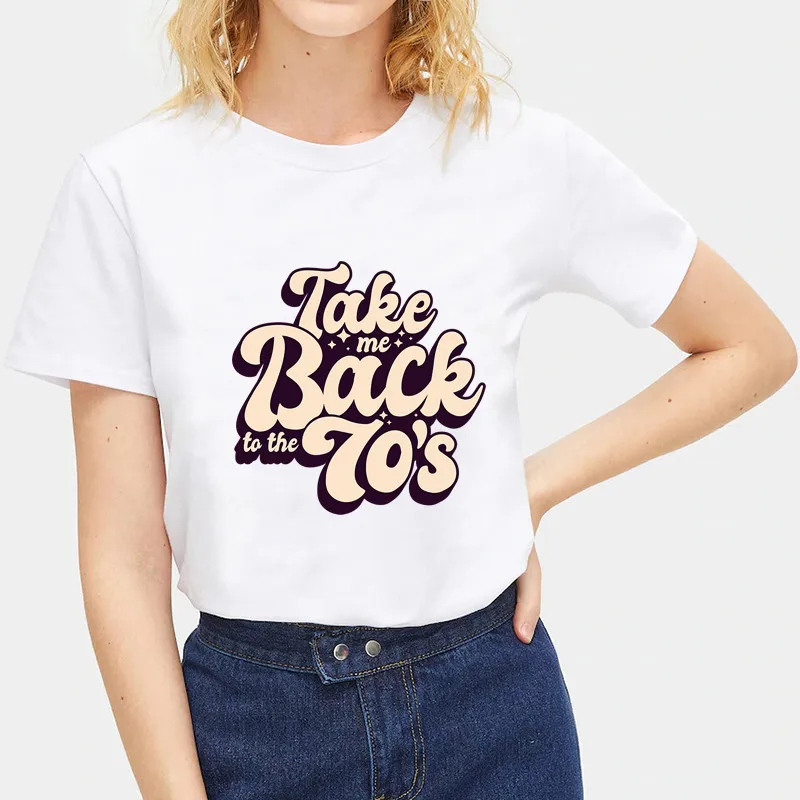 Модная женская футболка с буквенным принтом и цитатой базовые летние женские