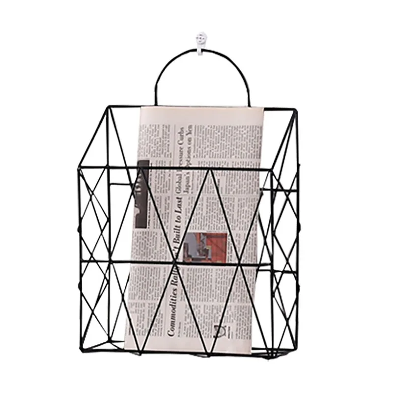 

Modern Creative Iron Wall-mounted Decorative Wall Hanging Storage Rack For Home Bedroom Books Room Magazine Books Display Racks
