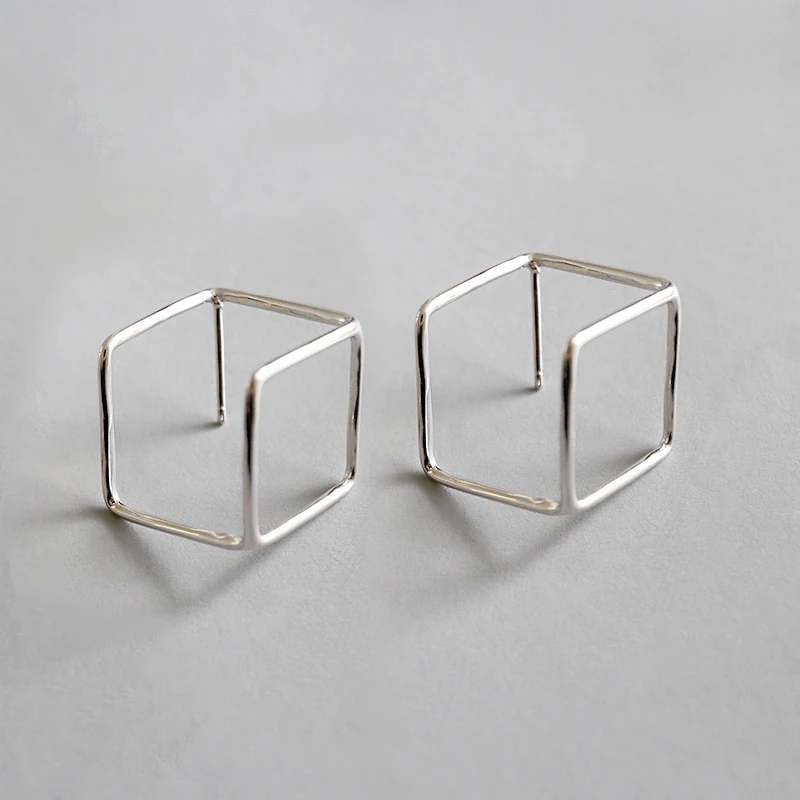 Женские серьги-гвоздики из серебра 925 пробы 18K | Украшения и аксессуары