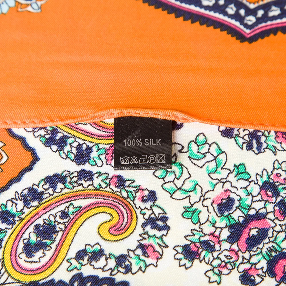 100% Шелковый женский шарф Индеец перья шейный платок с принтом квадратные шарфы