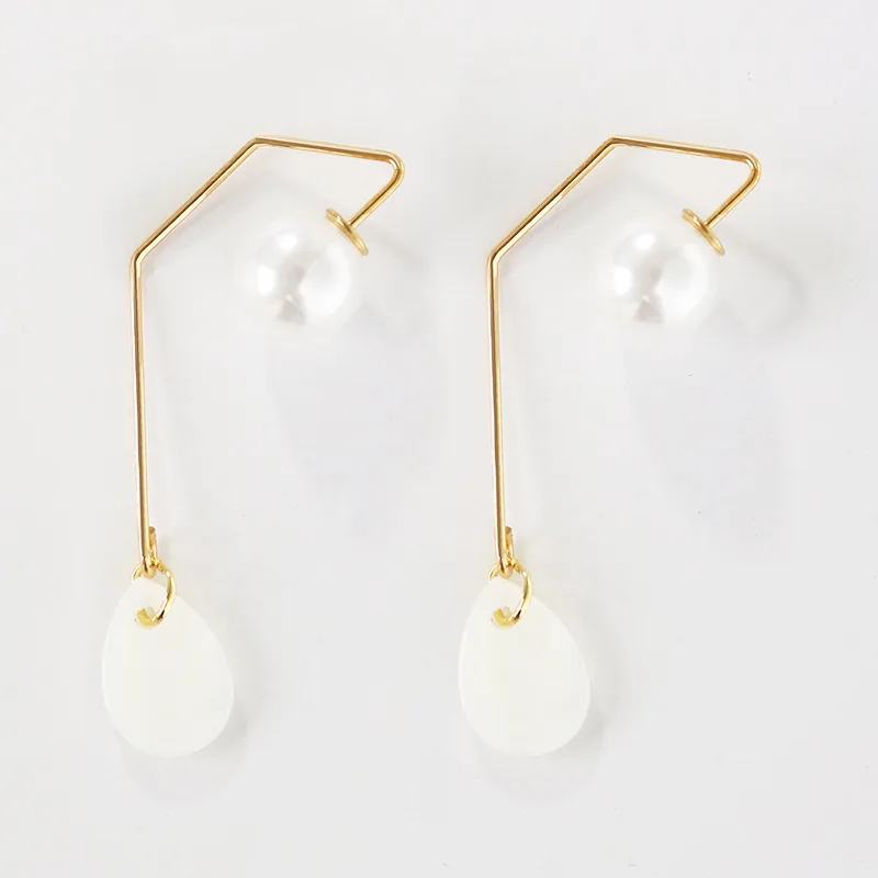 Женские серьги-капельки с жемчугом белые серьги в виде ракушек | Украшения и