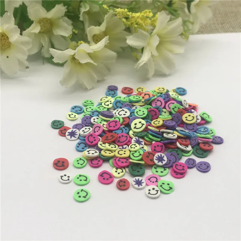 20g 5mm Smiley for Resin DIY Supplies Nails Art Polymer Clear Clay accessories Sequins scrapbook shakes Paper Craft | Дом и сад