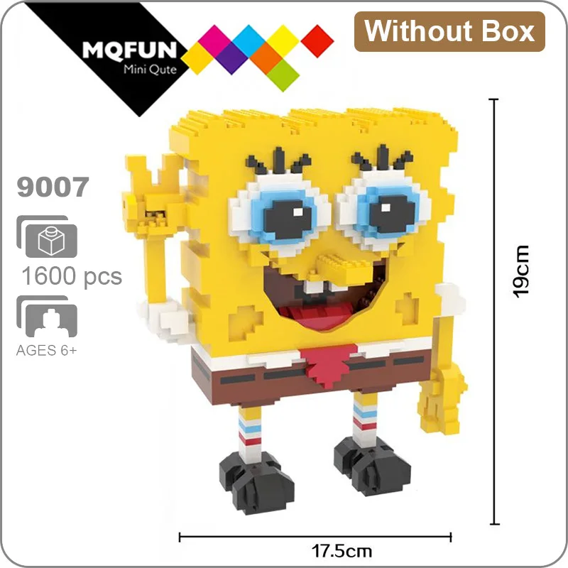 HC 9007 Without Box HC большой мультфильм Аниме Супер Герой Марио Тоторо Snorlax пластиковый строительный блок кирпичи игра DIY 3D Сборная модель обучающая игрушка - Цвет: HC 9007 Without Box