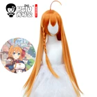 Парик для косплея HSIU Princess Connect Re:Dive Pecorine, длинные прямые волосы, цвет kumquat