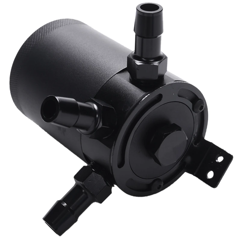 Universal Racing Baffled 3-Port Oil Catch Can Tank Air Separator with Removable Valve | Автомобили и мотоциклы