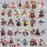 46 models onmyoji game role heat transfers washable sticker iron on patches for clothing on clothes t shirt jeans applications