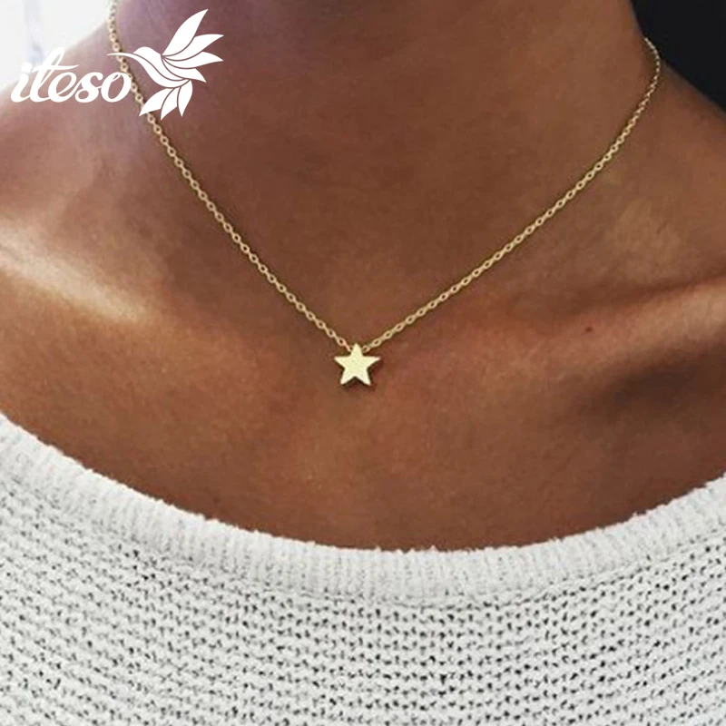 Винтажное ожерелье ITESO с подвеской в виде звезды для женщин Лидер продаж модная