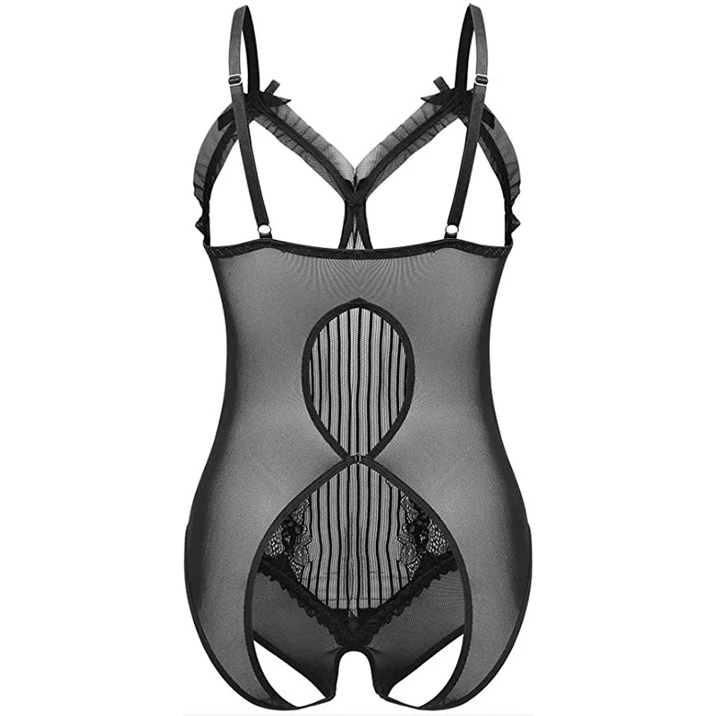 Женское Эротическое нижнее белье сексуальное кружевное платье откровенный