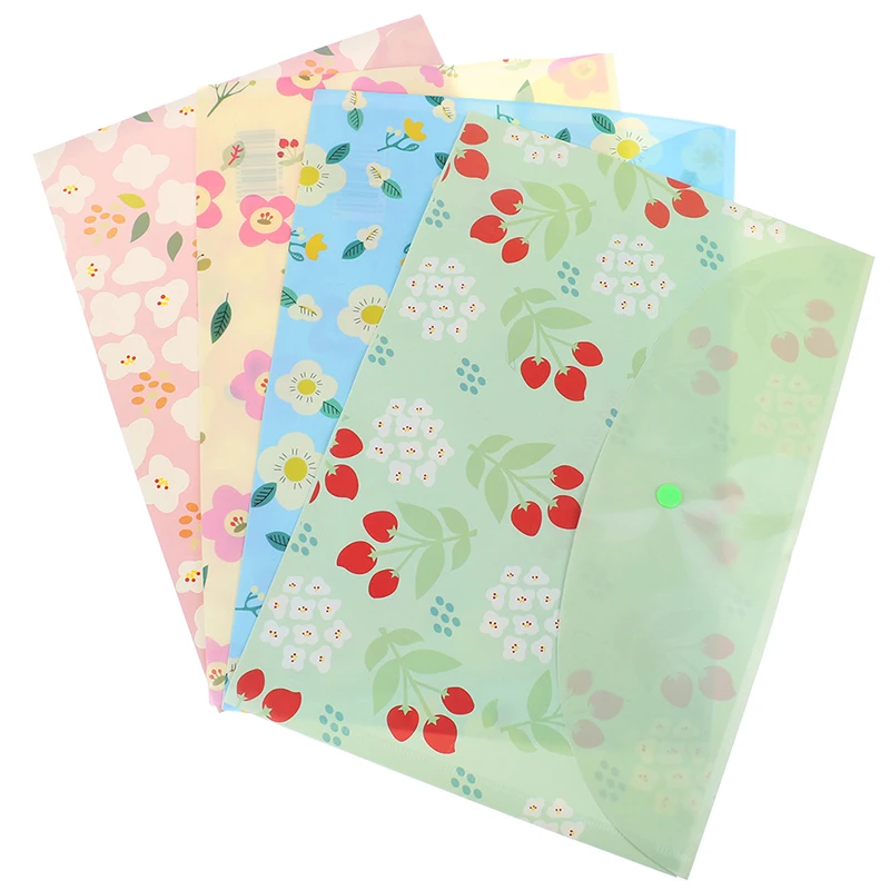 А4 каваи водонепроницаемый папка для документов чехол мультфильм цветок бизнес