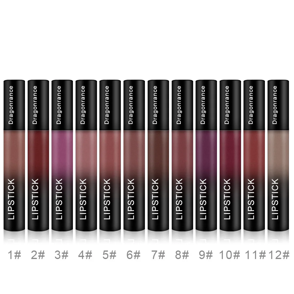 Матовый блеск для губ стойкий водостойкий жидкая помада макияжа 15 цветов