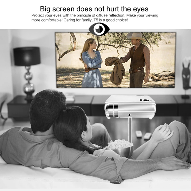 powerful mini projector support 720p media player 3d home cinema play game android wireless sync display for phone video beamer free global shipping