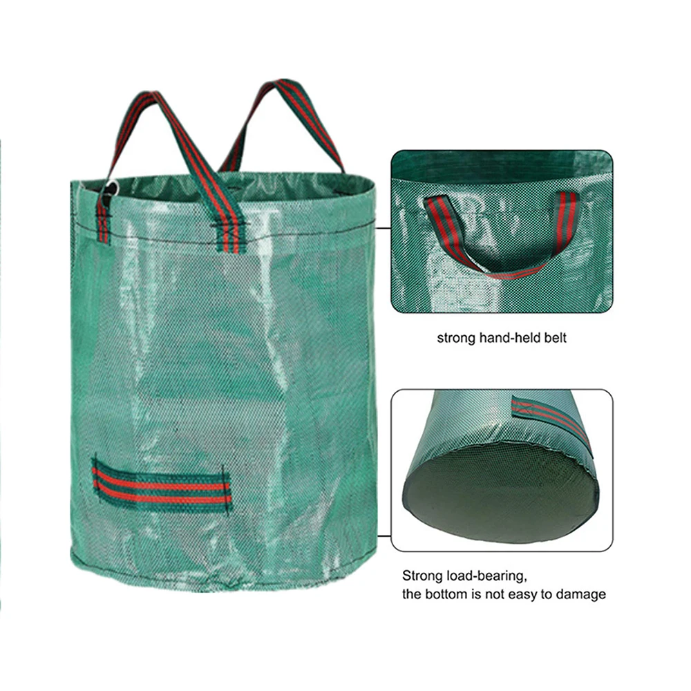 Мешок для мусора большой емкости 272L многоразовый садовый мешок