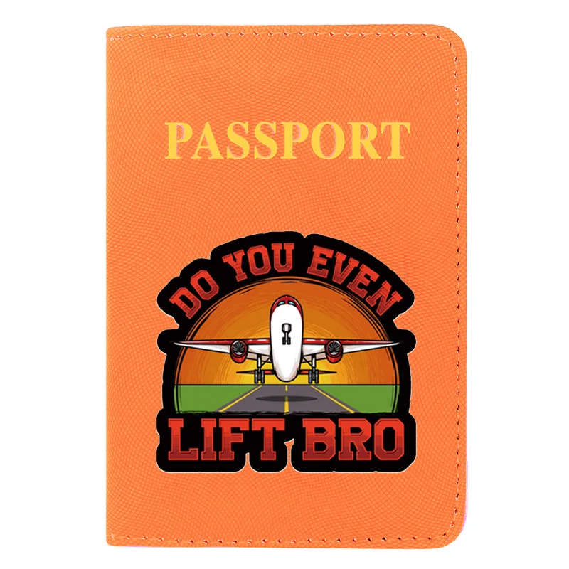 

Classic Passenger Aircraft Printing Charms Women Men Passport Cover Leather Travel ID Credit Card Holder Pocket Wallet Bags