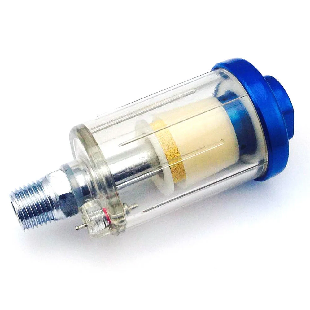 

1/4" Mini Air Filter Plastic Line Separator Water Trap Parts Spray Paint Oil Moisture Tool