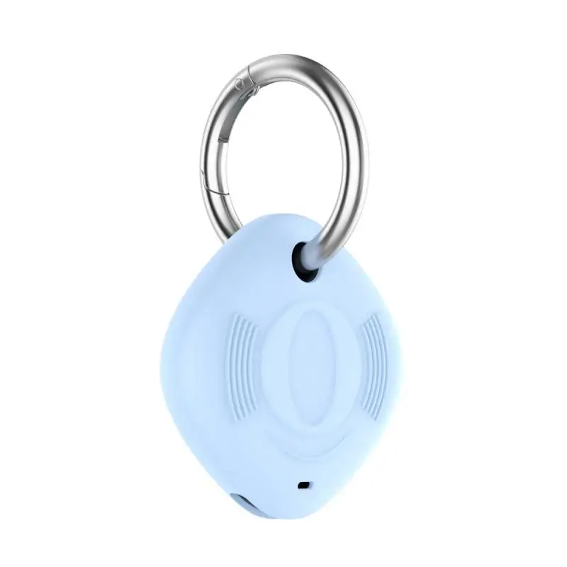 Silicone Case For Samsung Galaxy SmartTag Locator Tracker Protective Cover Spring Buckle Case Solid Color Protector Sleeve 2021