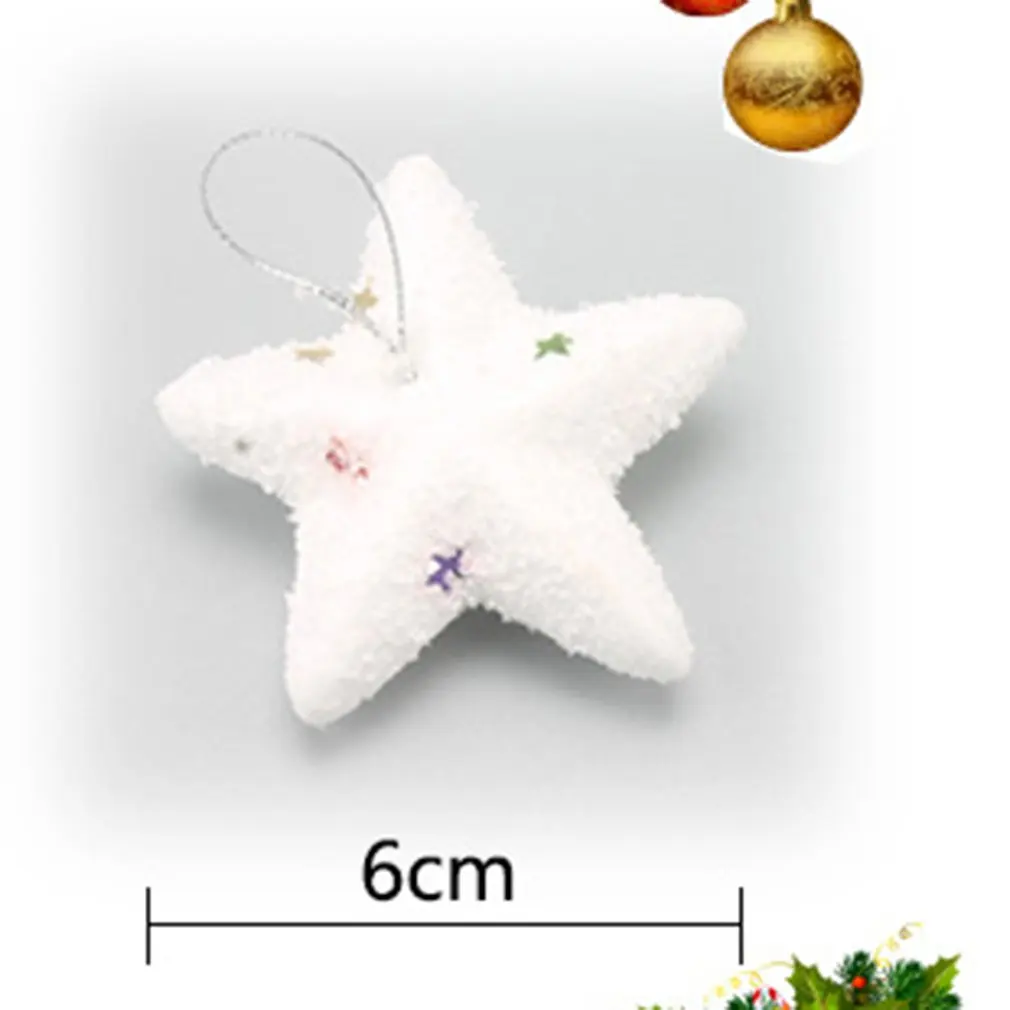 Пенопластовый белоснежный колокольчик со звездами Снежинка подвесная подвеска