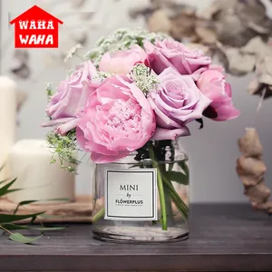 Красочная ваза ручной работы, стеклянная ваза для самостоятельной сборки, офисный декор, креативная бутылка для гидропоники, украшение для дома, прозрачный микропейзаж