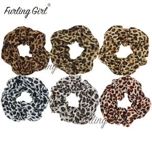 1 шт. леопардовые шифоновые резинки для волос Furling Girl заколка для конского хвоста Женские Модные аксессуары для волос эластичные резинки для волос