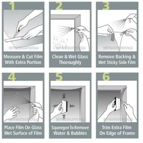 1 шт. односторонняя оконная пленка отражающее зеркало тонировка стекла УФ