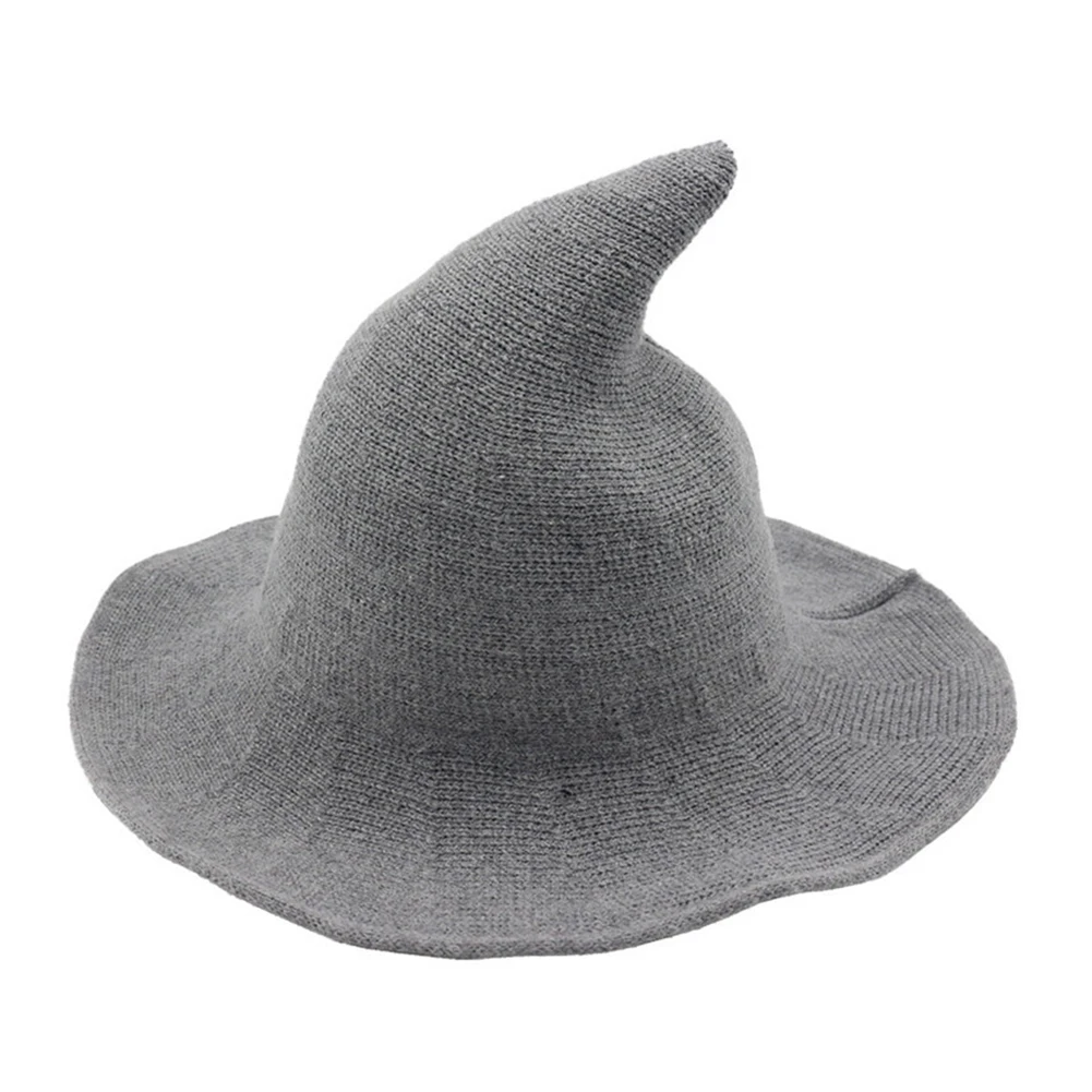

Женская трикотажная шляпа с широкими полями, однотонная