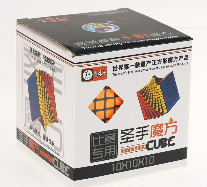 Shengshou 10x10x10 куб 10,2 см волшебный куб, головоломка, 10 слоев 10x10 волшебный куб cubo подарок образовательные игрушки, Прямая поставка