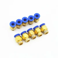 10pcs pneumatic 6mm od pipe x 1 8 threaded air hose connection