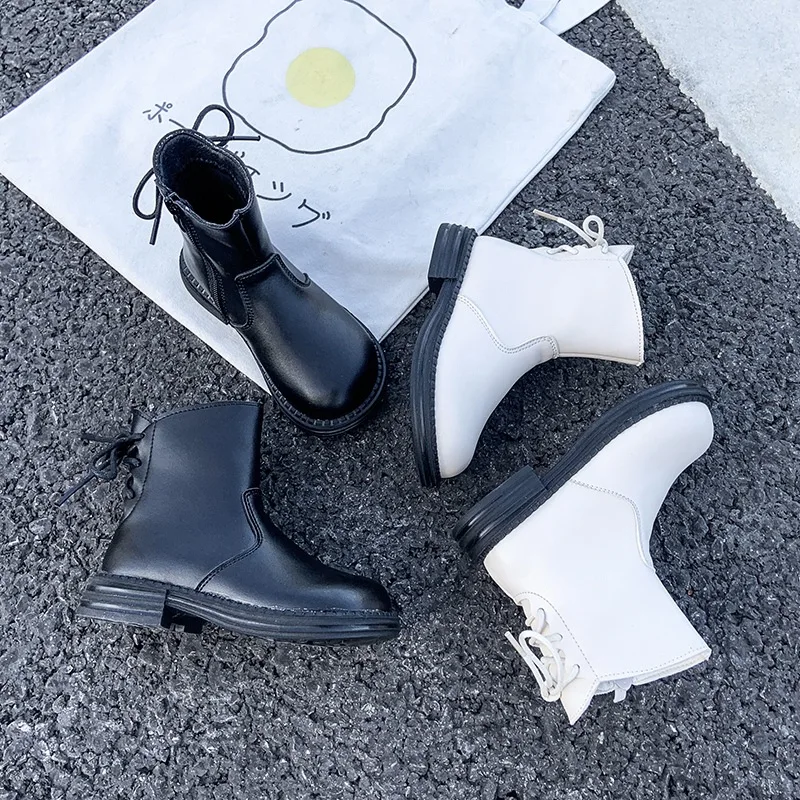 

Ботинки Martin для девочек, зимние, Осенние, маленькие, принцессы, одноботинки в британском стиле, модные, детские, короткие ботинки с карманами...