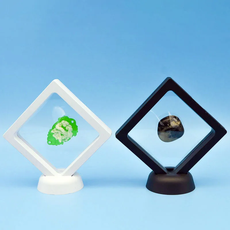 

Transparent Jewelry Necklace Pendant Suspension Display Stand, Acrylic PET Film Nail Sticker Packaging Box Shoot Props