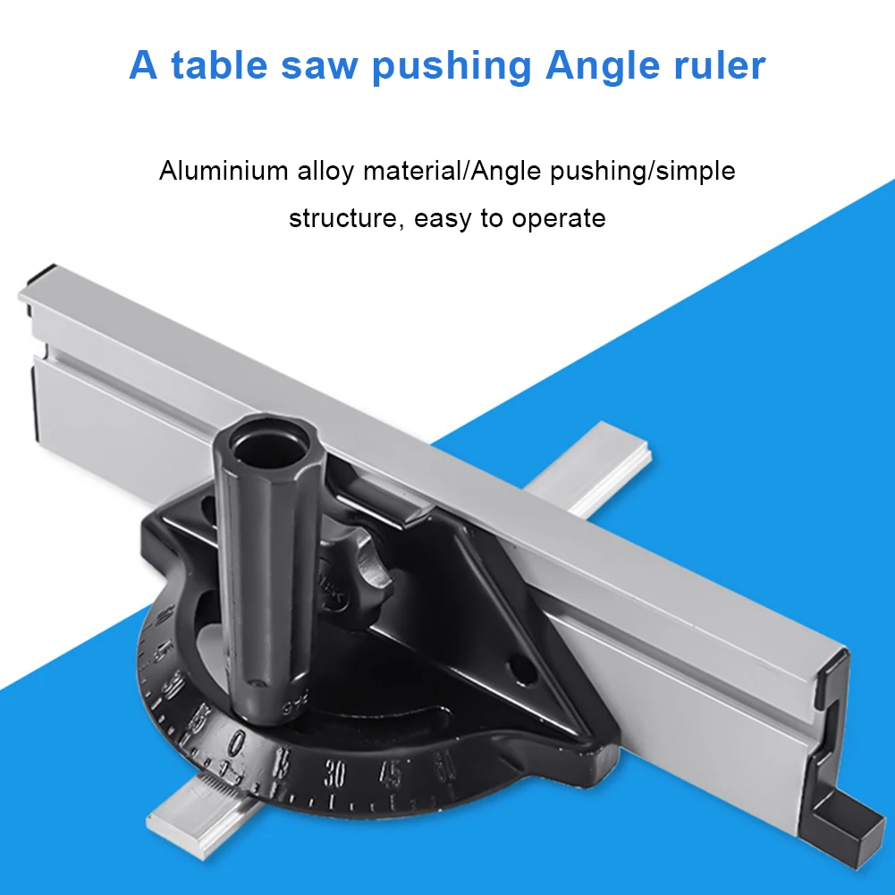 

Miter Gauge Fence System Woodworking Tools Push Block With Angle Plate Ruler DIY Table Saw/Router Accessiories Hand Tool Sets