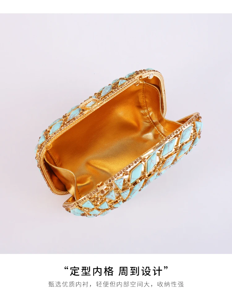 Вечерняя сумочка-Кошелек из натурального камня и зеленого агата ручная