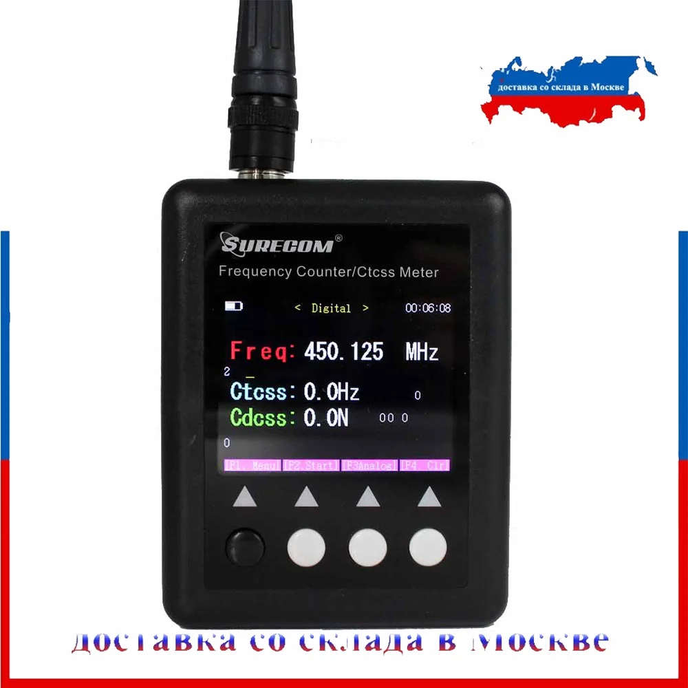 Frequency meter SURECOM  SF-401 plus Frequency Counter 27Mhz-3000Mhz Radio Portable Frequency meter with CTCCSS/DCS Decoder
