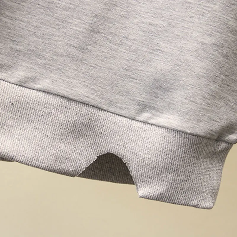 

Plus Size Casual Hole Pint Pullovers Hoody Women Loose Plus Size Tops Fashion Sweatshirts