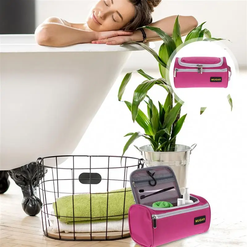 

Travel Toiletry Bag for Women Men Water Resistant Hanging Makeup Cosmetic Bag