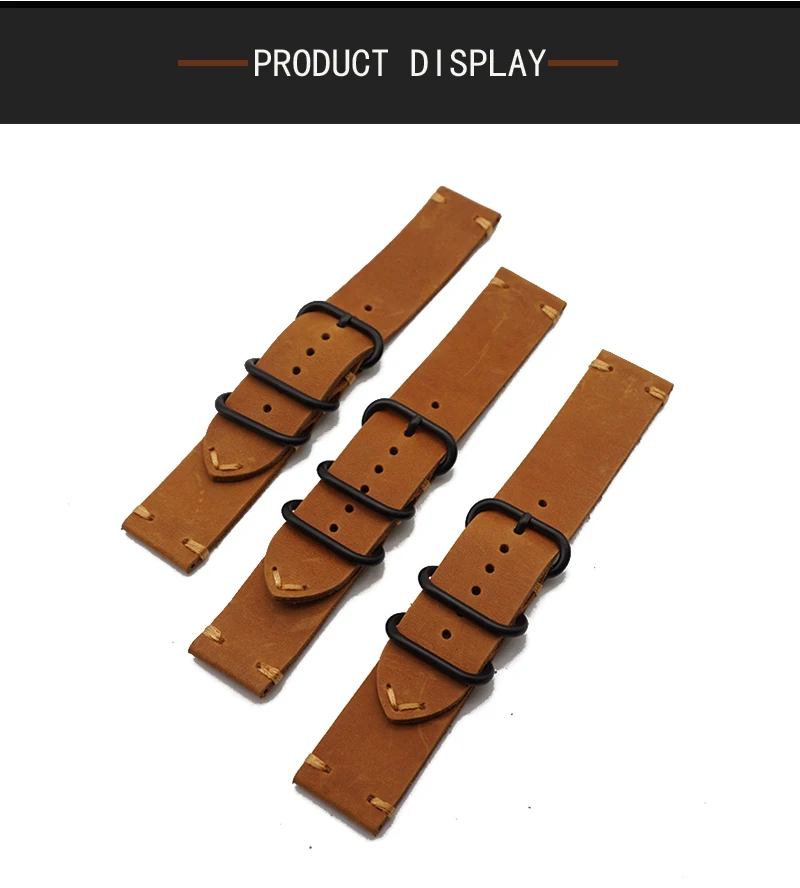 Hot Sell Leather Watchband for Apple Watch Band Series 5/3/2/1 Sport Bracelet 42 mm 44mm Zulu Strap For iwatch 4 Band