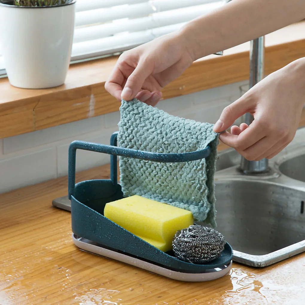 Telescopic Sink Kitchen Drainer Rack Storage Basket Bag Faucet Holder Adjustable Bathroom Holder Sink Kitchen Accessories