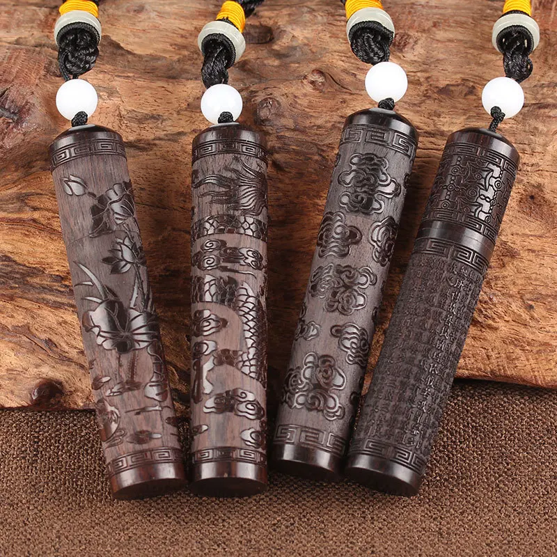 Портативный ароматизатор Эбеновое дерево пустой зубочистка держатель Чехол