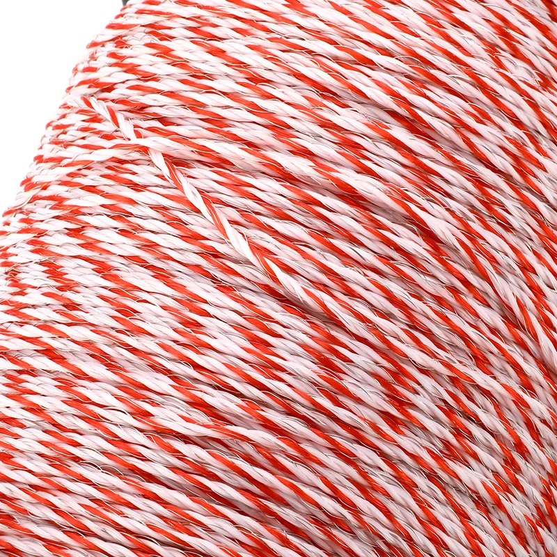 500 м рулонный трос для электрического ограждения красный белый полипровод со