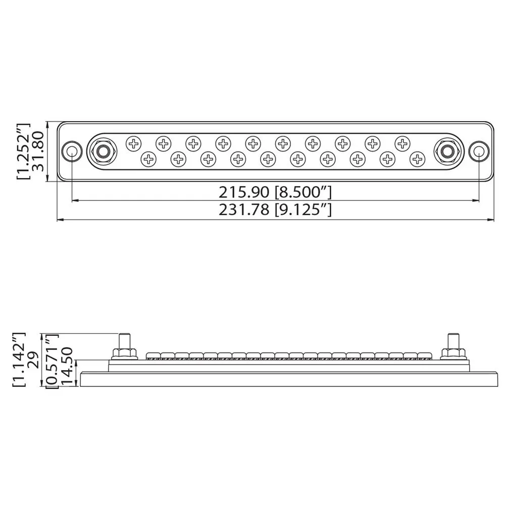 

Convenient And Practical High Current 20+2 Busbar 150A+transparent Upper Cover For 12/24V Car Motorhome