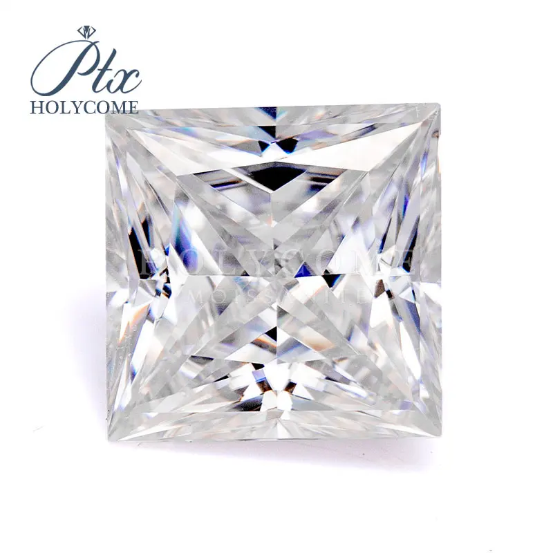 VVS D Цвет 5x5 мм 0.8ct Принцесса Cut свободные оптовая продажа цвет меньше муассанит
