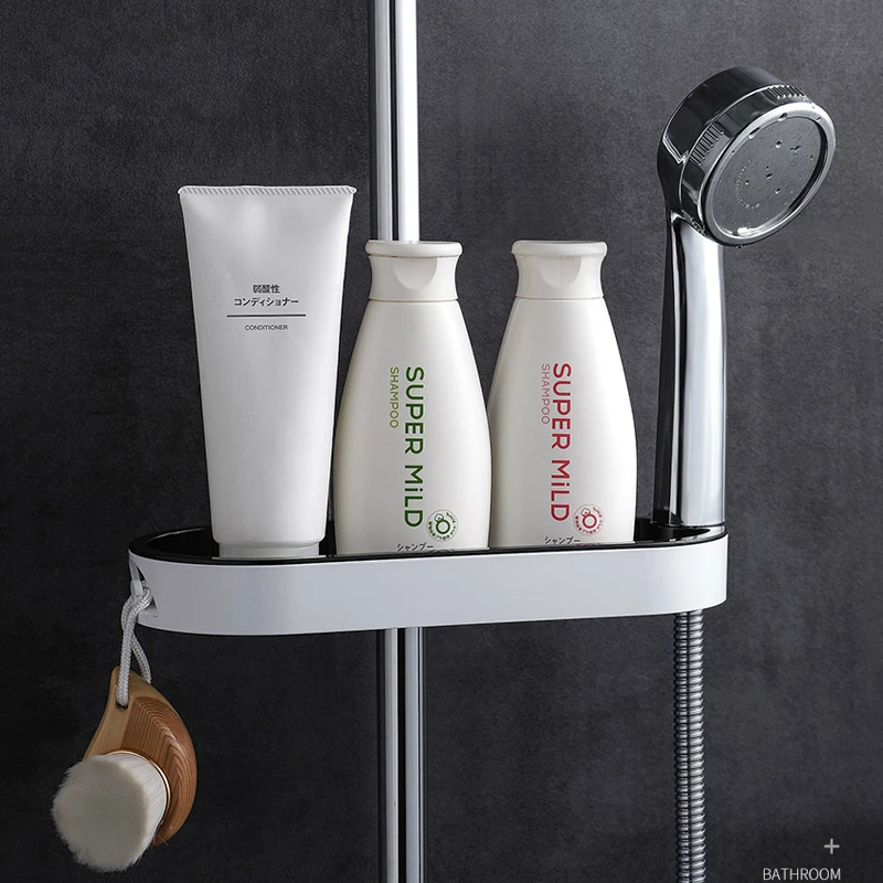 

Wall Hanging Free Punch Multifunctional Creative Storage Drain Storage Rack Nordic Shower Rack Bathroom Organizer Toilet Bath