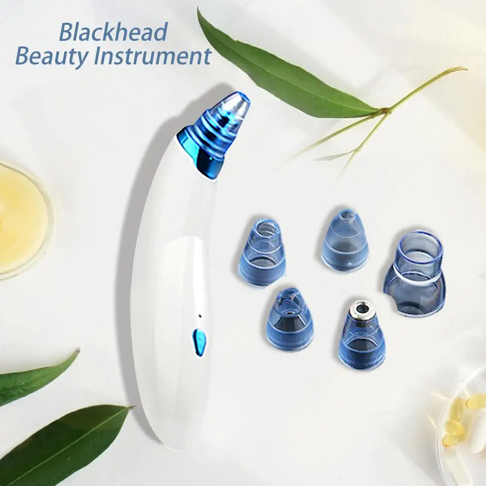 Электрический вакуумный отсос для угрей пор лица с 5 зондами удаления