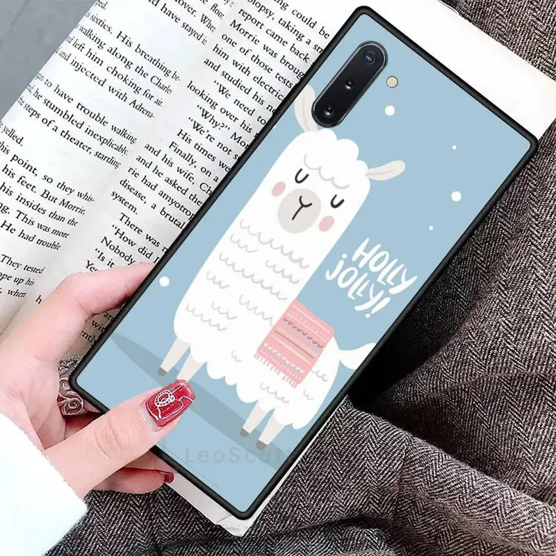 

lama Llama Animals Phone Case For Samsung Galaxy S8 S9 S10 Plus S10E Note 3 4 5 6 7 8 9 10 Pro Lite cover
