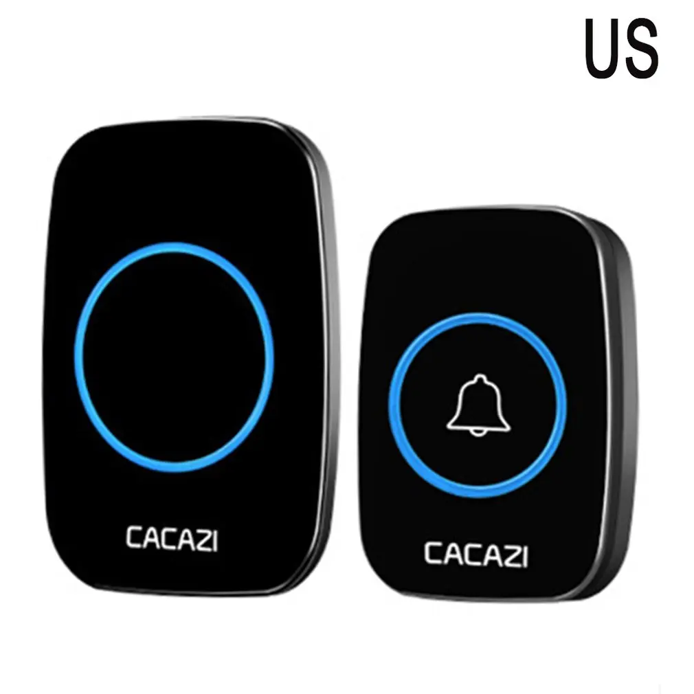 

110DB Wireless Doorbell Waterproof 300M Remote EU AU UK US Plug smart Door Bell battery 1 button 1 2 3 receiver